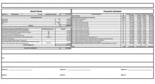 Provident Deansgate Costing Details